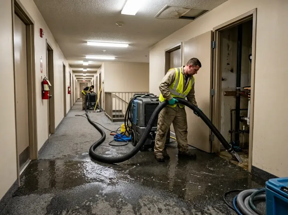 multi-unit-apartment-hallway-f-005 — frequently asked questions, Emergency Burst Pipe Water Extraction & Removal in Evergree…